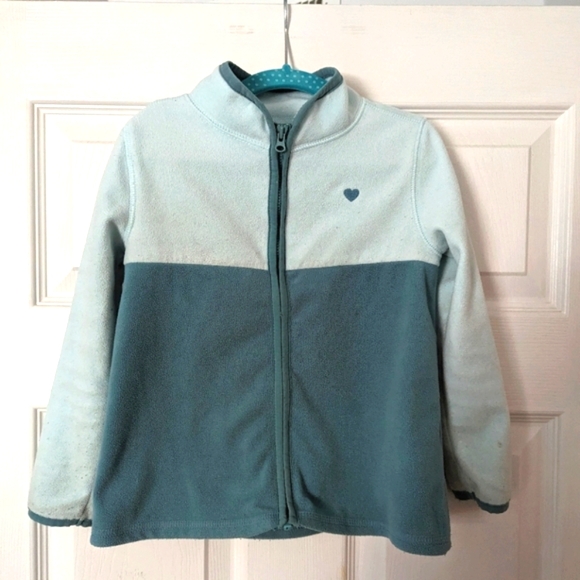 Oshkosh zip up fleece jacket - mint - Picture 1 of 2